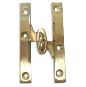 Brass lift-off hinges polished with olive-shaped knot