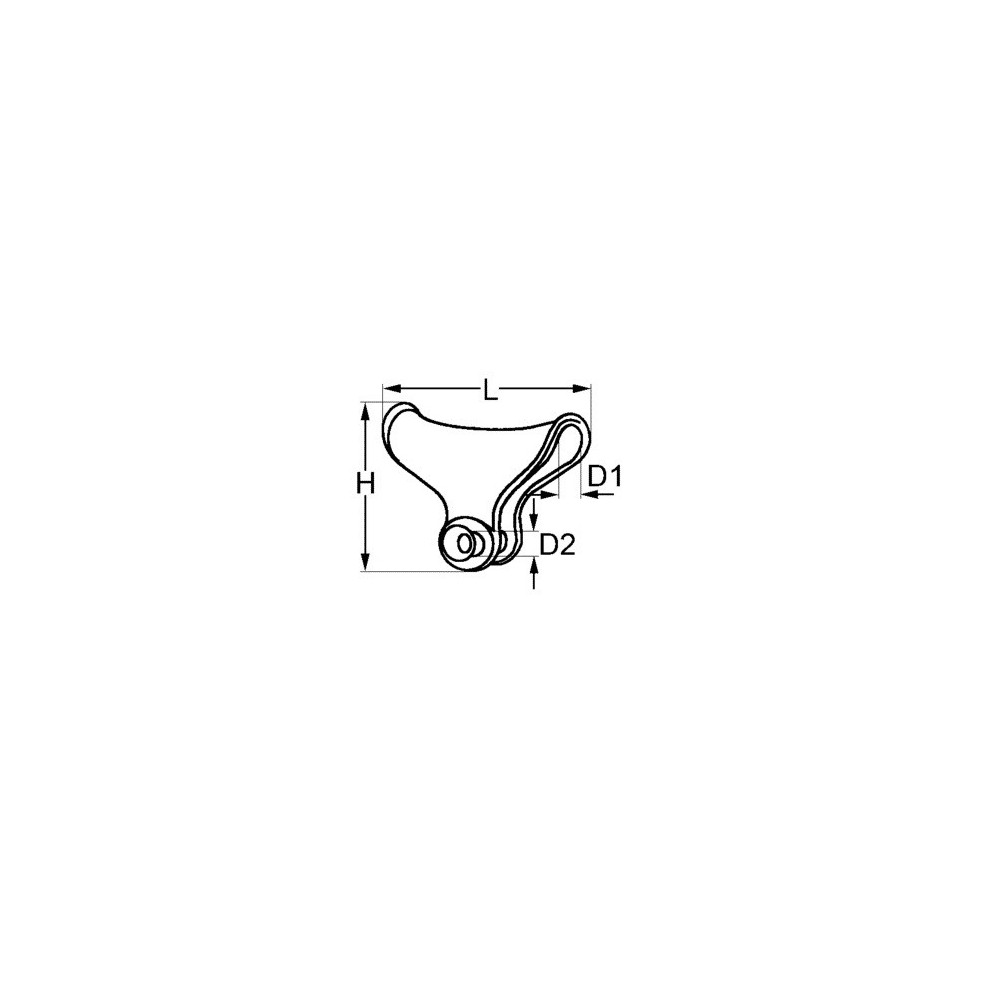 Galvanized gaff span shackles