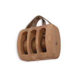 Poulie en bois traditionnelle HAVRAISE triple