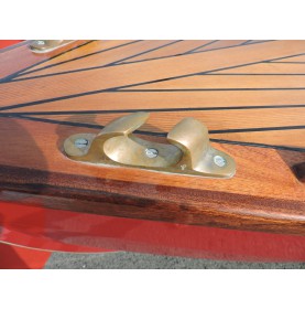 Passacavi obliquo in bronzo per barche