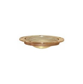 OBLO' DI COPERTA, CORNICE IN BRONZO, VETRO CHIARO