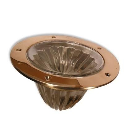 VERRE A PRISME CITRON / CADRE BRONZE VERRE A PRISME CITRON / CADRE BRONZE