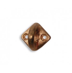 Fender eye diamond plate in bronze