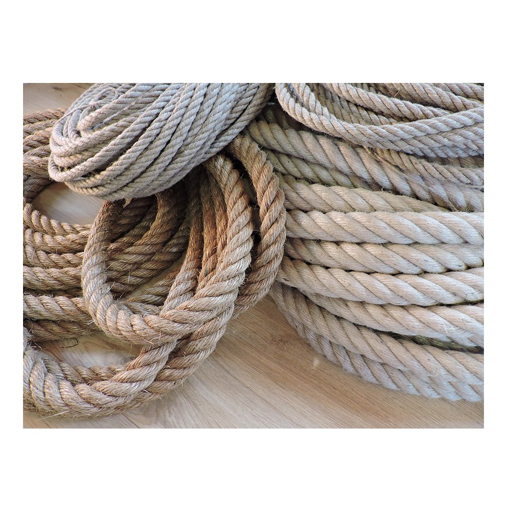 NATURAL HEMP ROPE FROM 3 TO 36MM