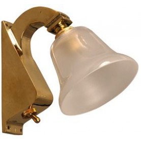 BRASS BRACKET LAMP WITH SWITCH