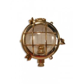 BRASS GUARDED BULKHEAD WATERLIGHT
