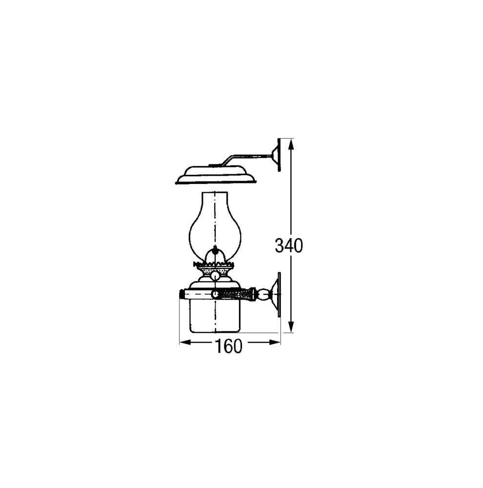 Brass gimbaled lamp