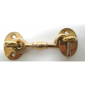 Brass cabine hook with simple articulation