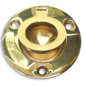 Brass flush round lifting rings