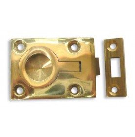 Brass flush spring catch