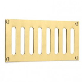 Grille d'aération laiton rectangulaire à lumière