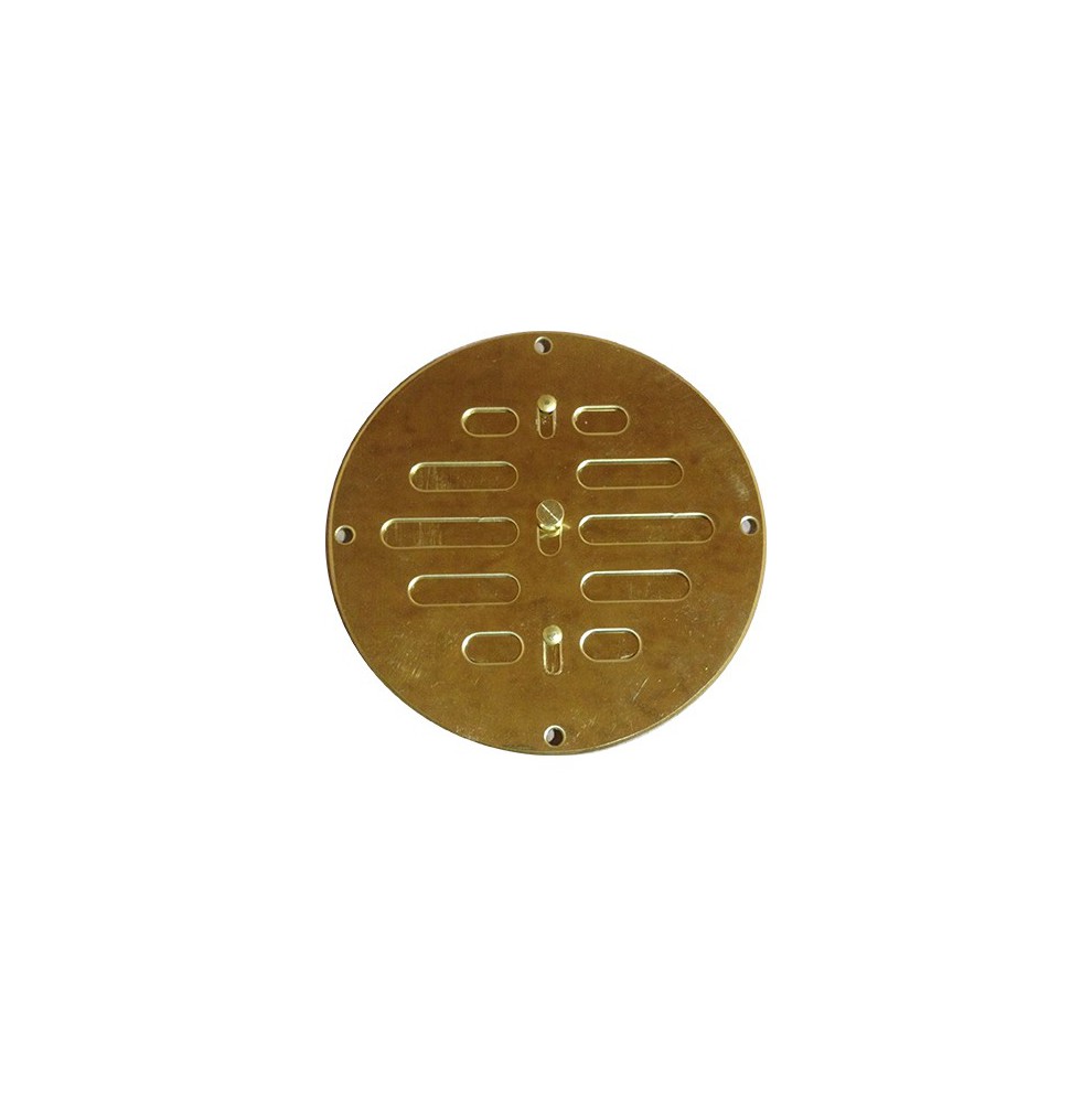 Brass round ventilator with slide action