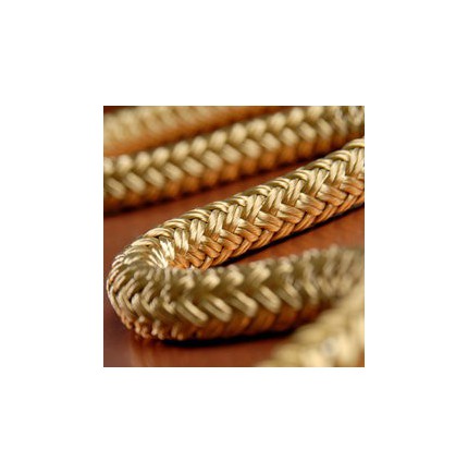 Cordage en polyester tressée banc ou bronze