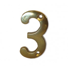 BRASS NUMBER