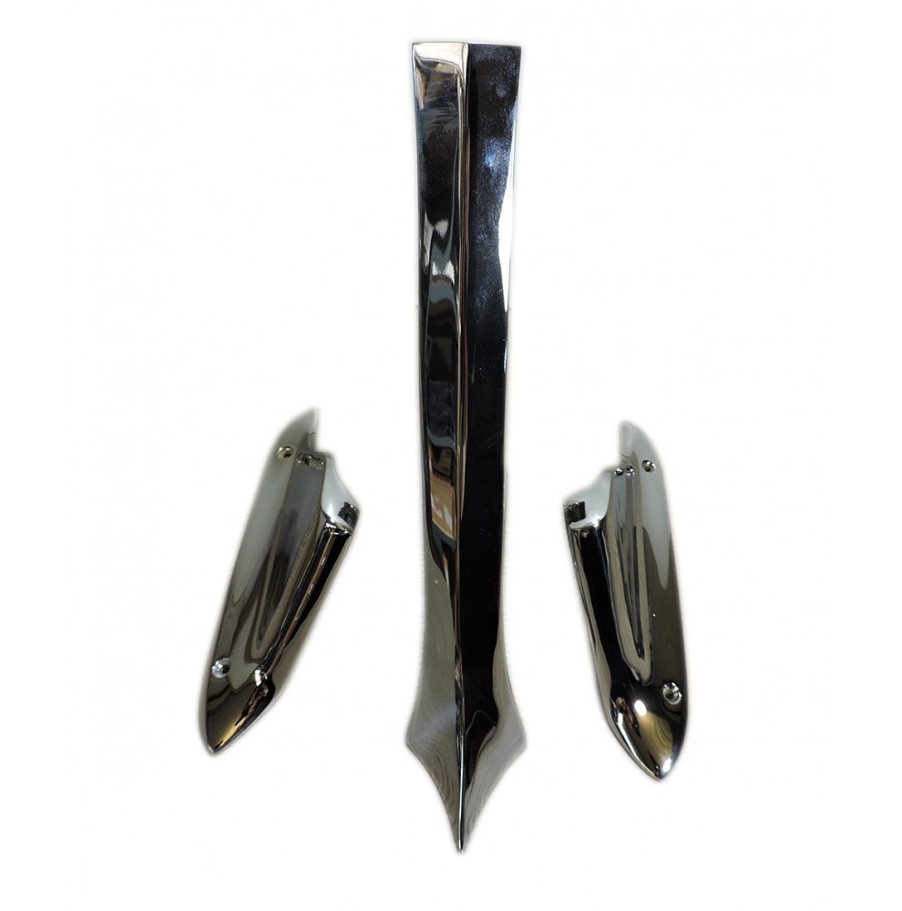 Windscreen fitting in bronze, without glass