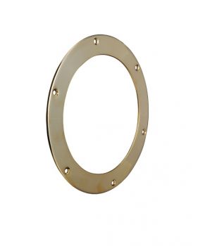 Round decklight frame in brass