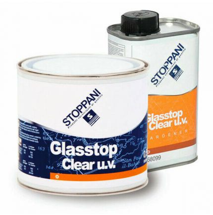 Vernis marin Stoppani Glassop clear UV bi-composant 0.75 L