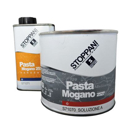 Teinte bois acajou bicomposante Stoppani PASTA MOGANO en 0.5L Teinte bois acajou bicomposante Stoppani PASTA MOGANO en 0.5L