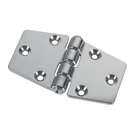 Brass chromed locker hinge 95x55x4mm
