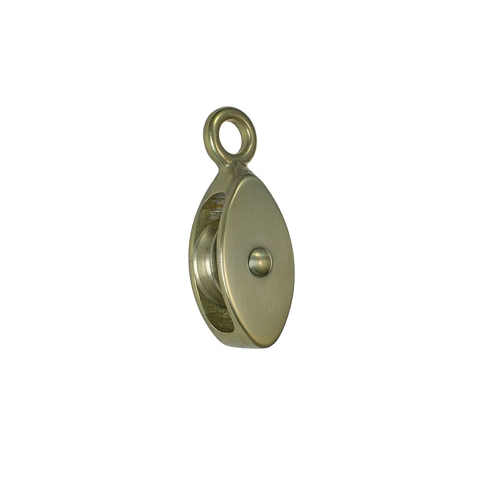 Small brass block for 6 or 10mm ropes