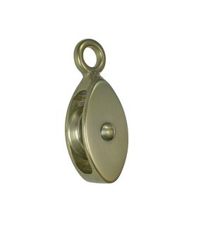 Small brass block for 6 or 10mm ropes