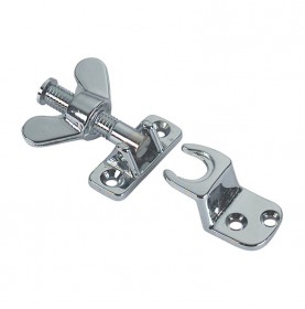 Brass hatch porthole fastener in brass chrome plated