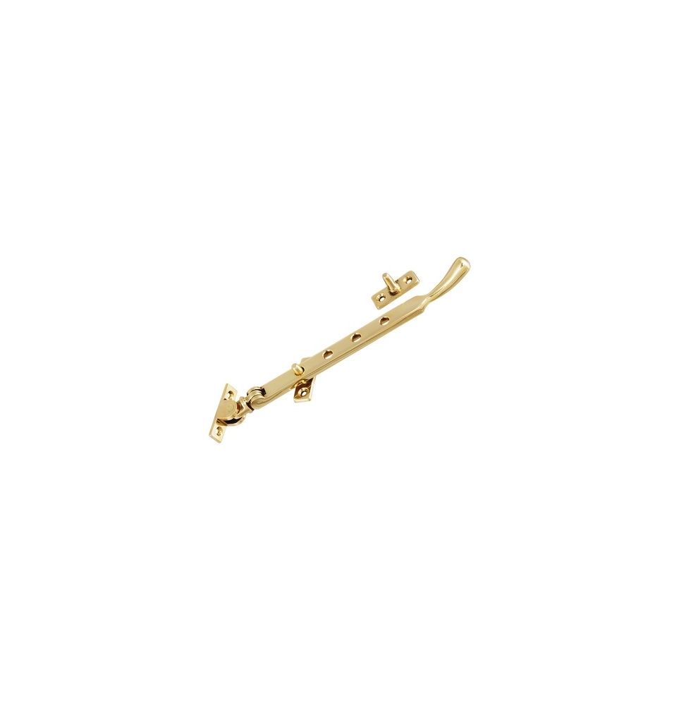 Brass casement stay with 2 pins