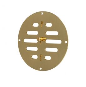 Grille circulaire plate réglable en laiton