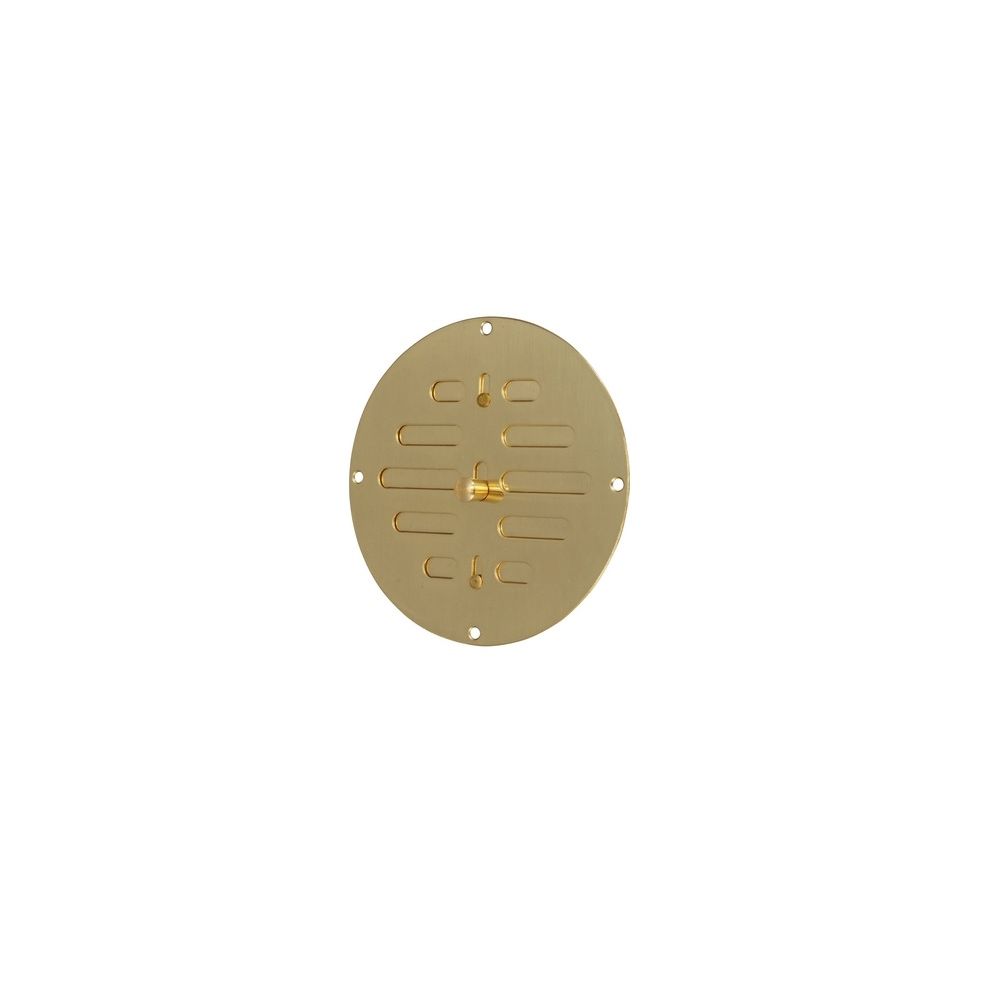 Brass round ventilator with slide action