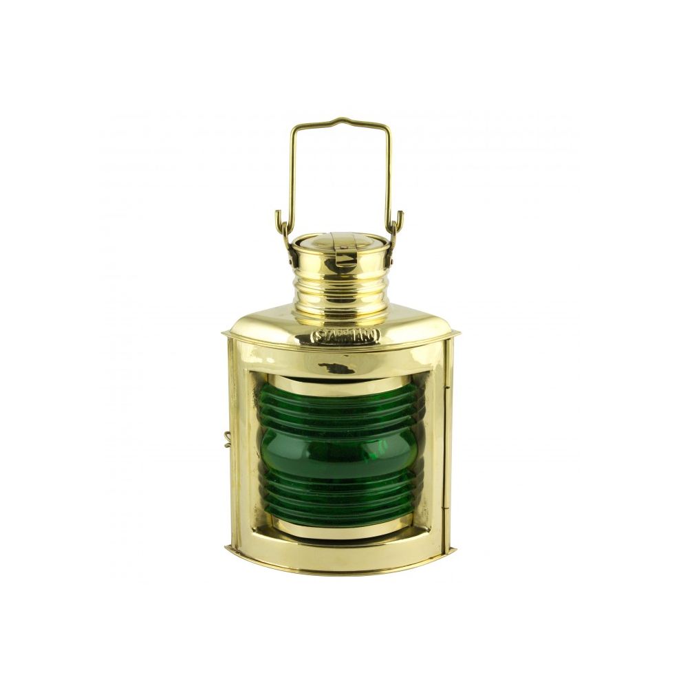 Réplique décorative de lanterne de navigation verte
