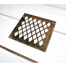 grille d'aération et ventilation sur-mesure en laiton poli