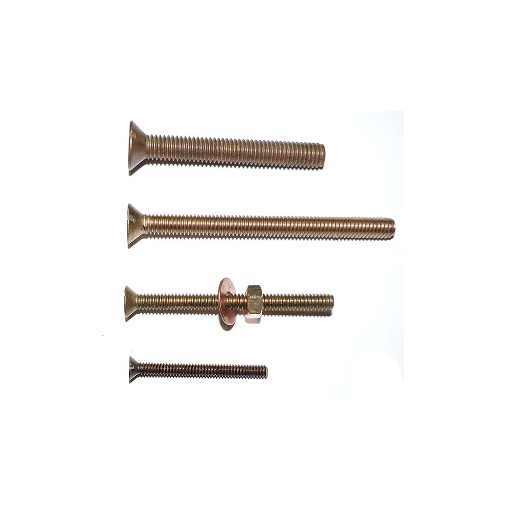 Bronze machine screw slotted countersunk head