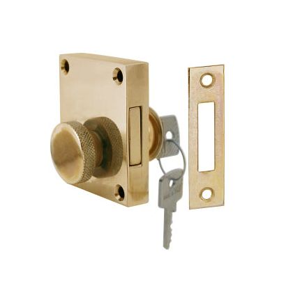 Brass cylinder rim lock