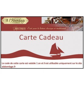 Carte cadeau Accastillage bronze et laiton
