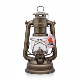 Lampe tempête à pétrole couleur bronze