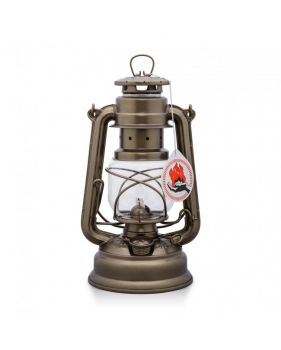 Lampe tempête à pétrole en acier galvanisé