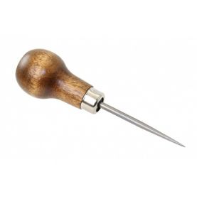 Sailmaker awl with wooden handle