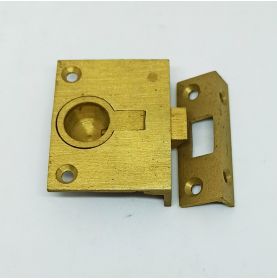 Brass flush spring catch 50x40mm