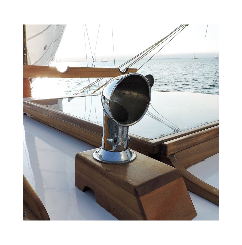 Chrome-plated brass cowl vent + cap