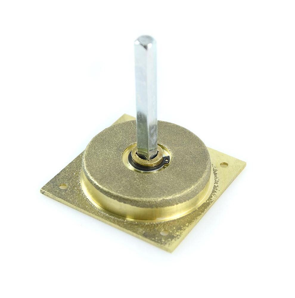 Paire de poignées carrées à encastrer en laiton massif