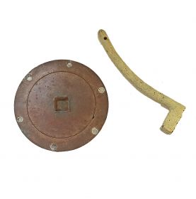 Bronze plug hole with key 120mm