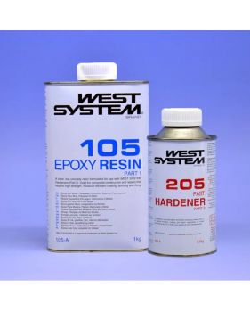 Résine epoxy rapideWest System 105/205