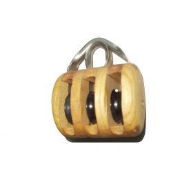 Triple traditionnal ashwood blocks for boats