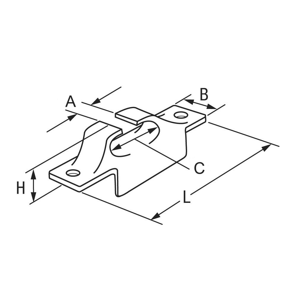 Chaumard droit à rebord en bronze pour bateau