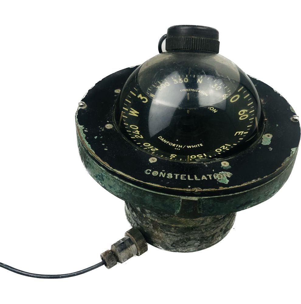 Second-hand danforth/white boat compass "constellation" model