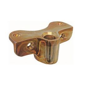 Bronze oarlock socket lateral fixation