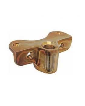 Bronze oarlock socket lateral fixation