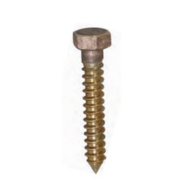 Bronze hexagon lag bolt