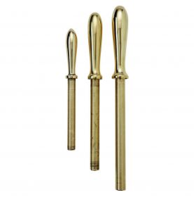 Belay pin in polished brass or bronze