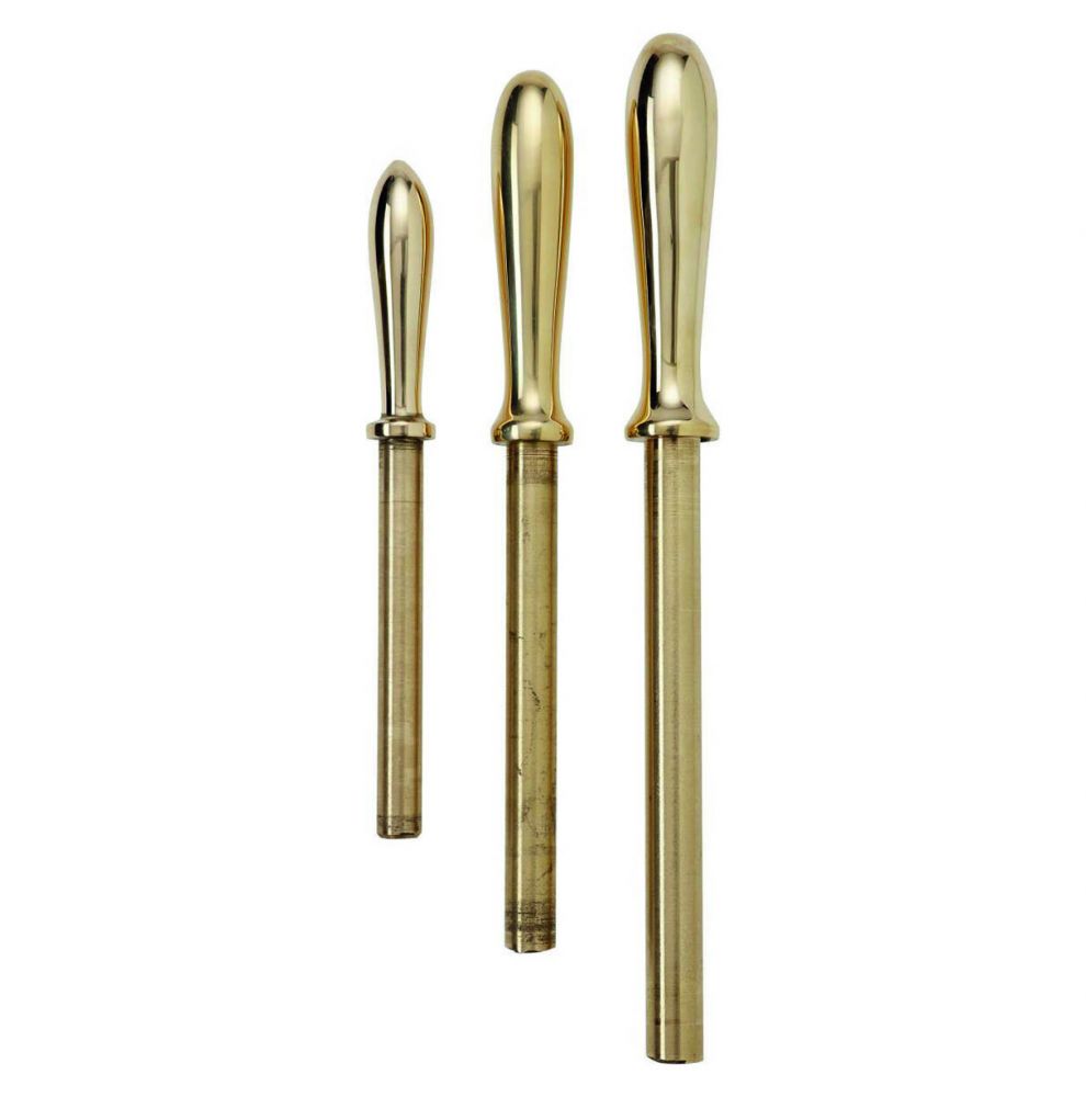 Belay pin in polished brass or bronze